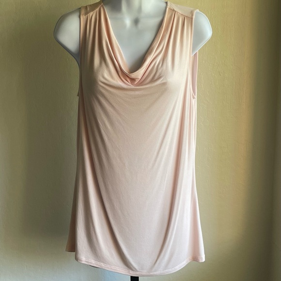Ann Taylor Sleeveless Shell Pink Small - Picture 5 of 11